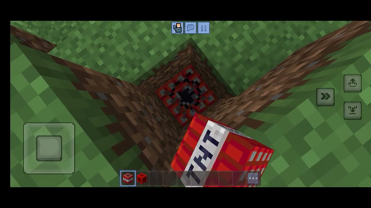 TNT blast in Minecraft 