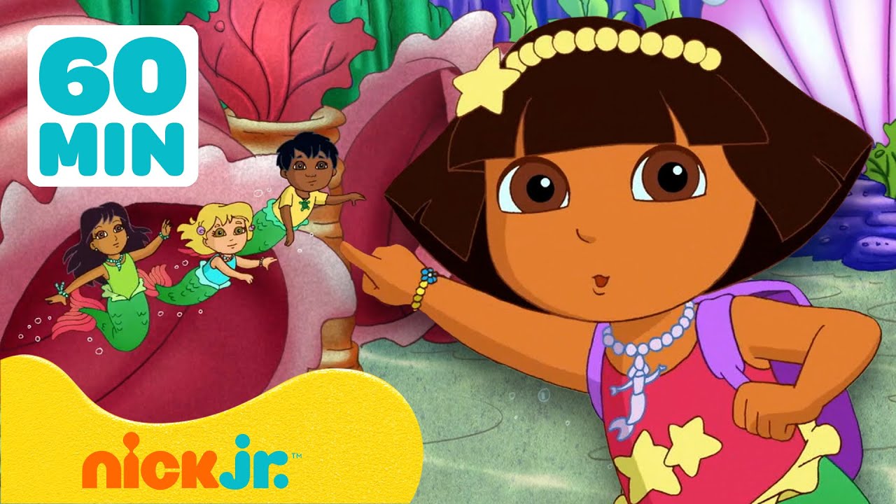 Dora la Exploradora | ¡Maratón de sirenas y magia! 🧜‍♀️ | 1 hora | Nick Jr. en Español