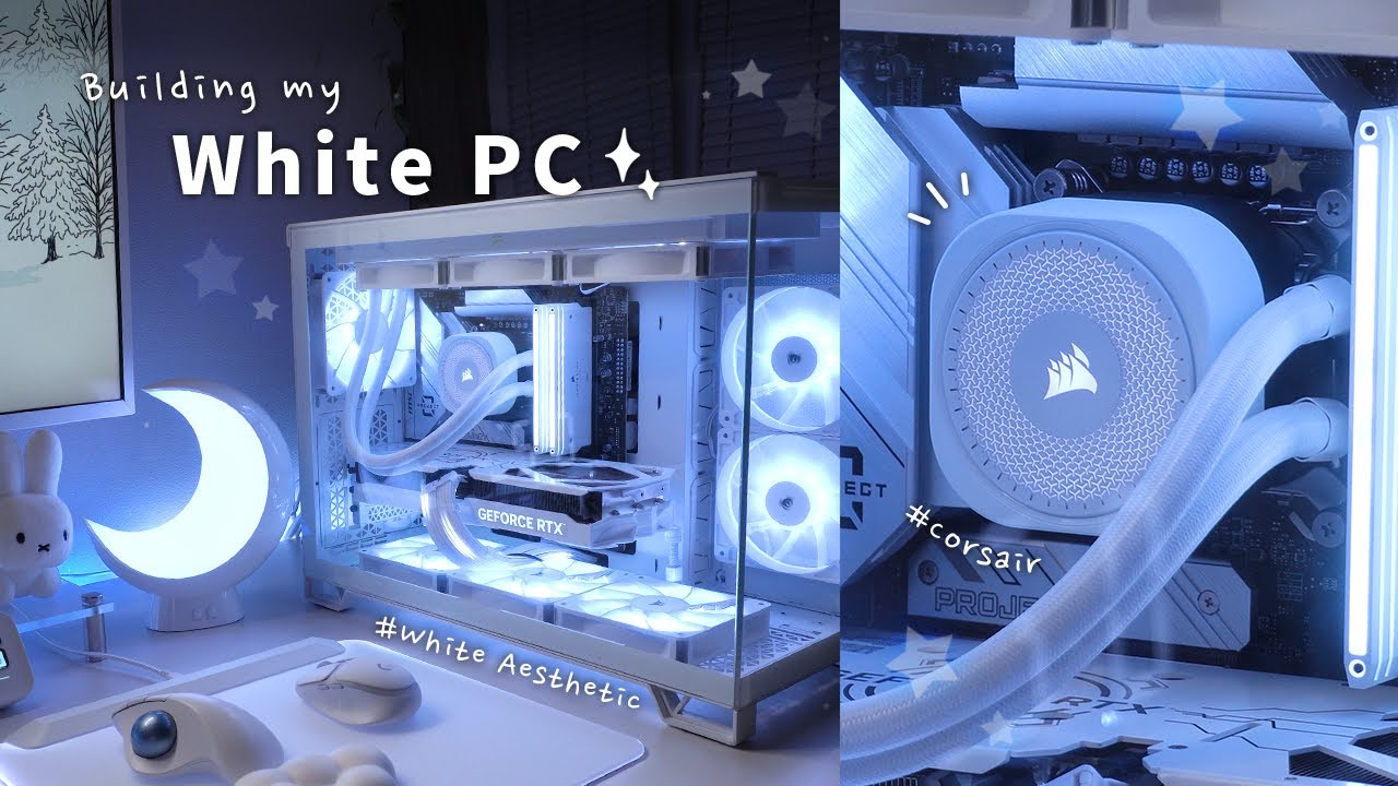 Собираю свой белый игровой компьютер Aesthetic🤍 | Corsair PC build | Corsair 2500X