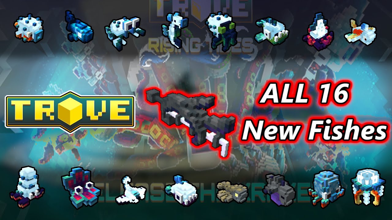 All 16 New Fish Locations! (+ Event Fishes) | Release The Kraken Update (Trove 2024)