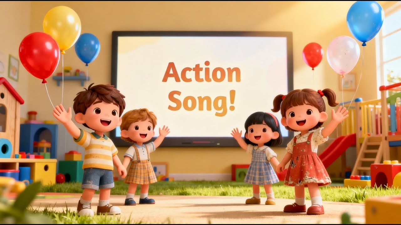 Action Song For Kids | Nursery Rhyme | Sing and Dance | Action Song for Children | Tiny Toons Worlds