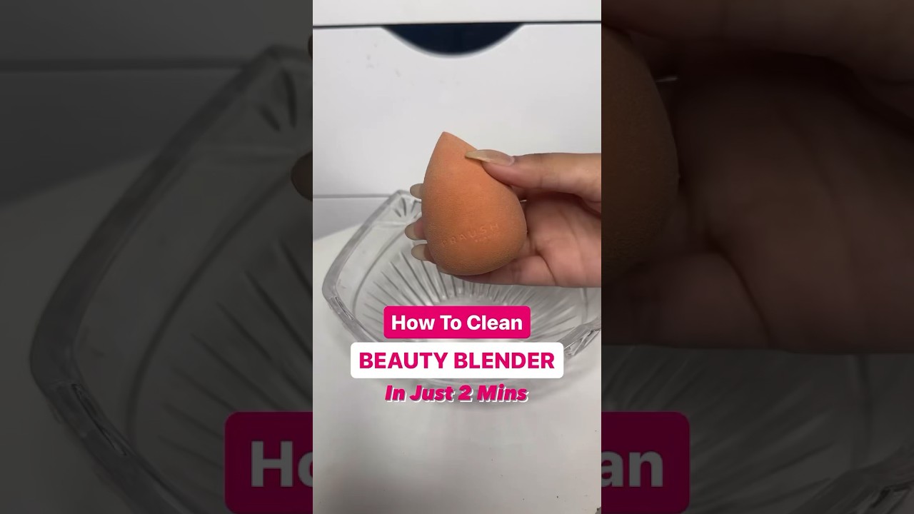 How To Clean Beauty Blender✅ #beautyblender #sponge #diy #makeupsponge #makeuptips #makeuphacks #mua