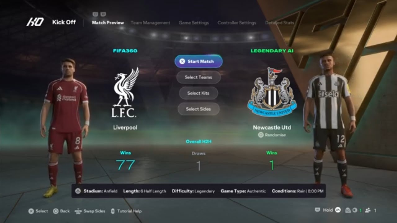 EA SPORTS FC 26 | Legendary | Premier League | Liverpool v Newcastle Utd | Anfield