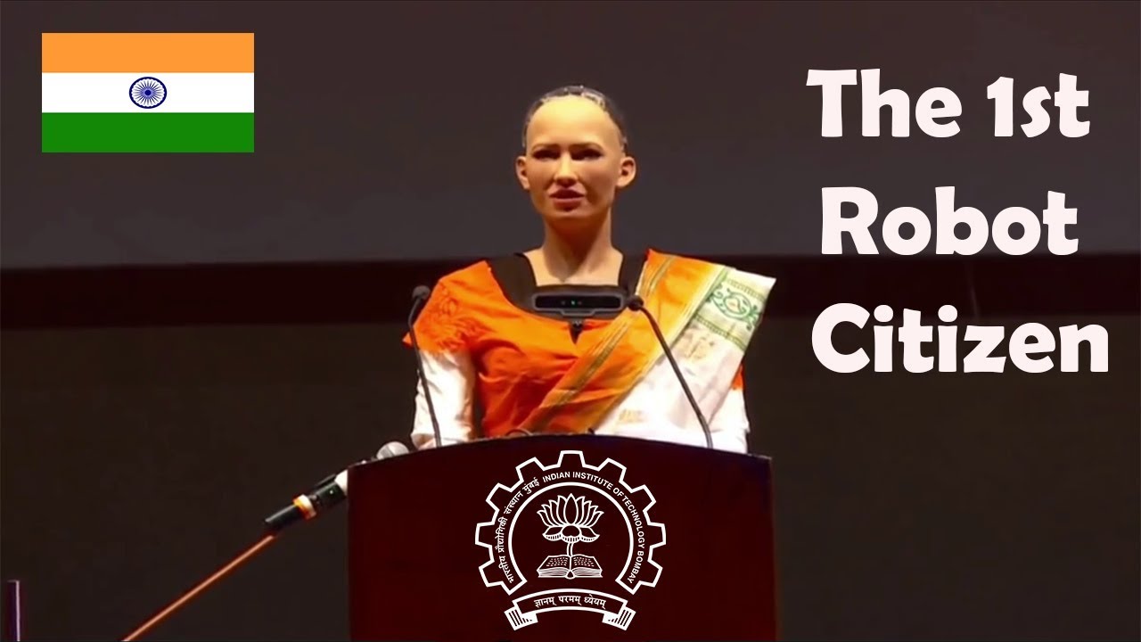 Andro Humanoid Robot - Sophia at IIT, Bombay Tech Fest | Full Q&A section