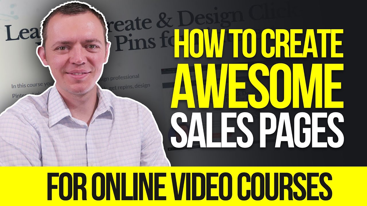 How I Create Awesome Sales Page for My Online Video Courses