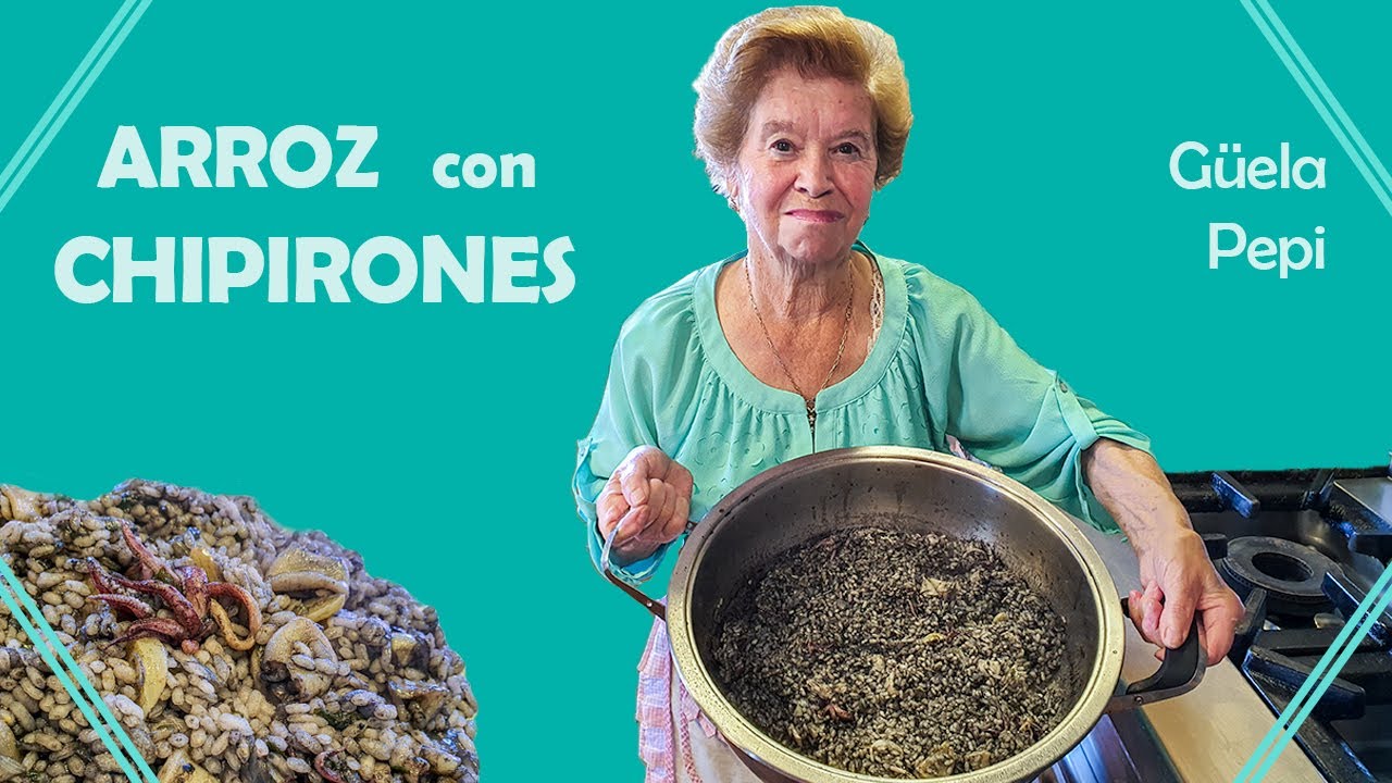 Arroz con chipirones en su tinta de Güela Pepi