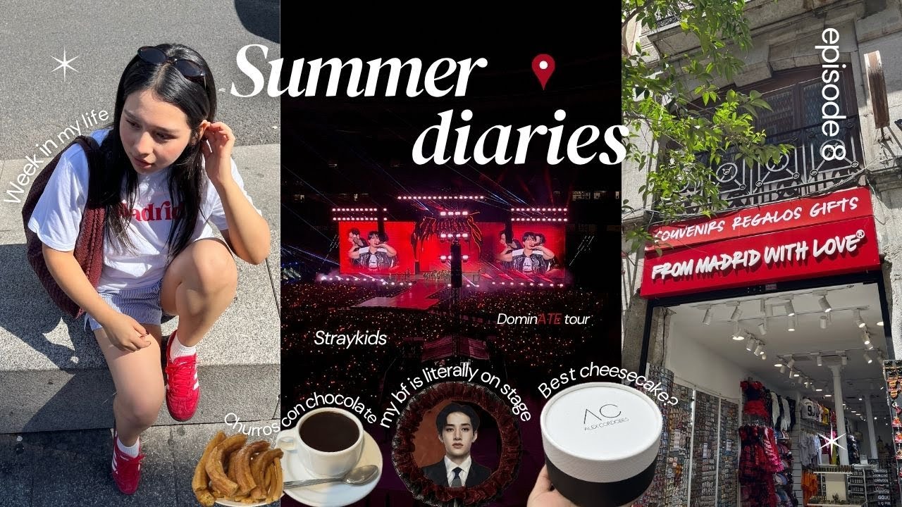 Vlog de julio 🔅: Straykids concert 🎤, Korean photobooth 📸, visitando Madrid con amigos 👯‍♂️