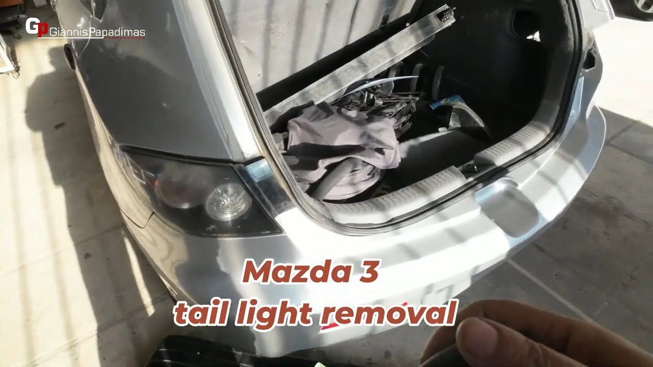 Mazda 3 2003-2008 How to replace rear tai light