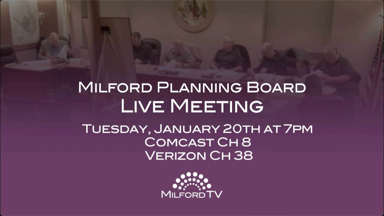 Planning Board Meeting: January 20, 2026