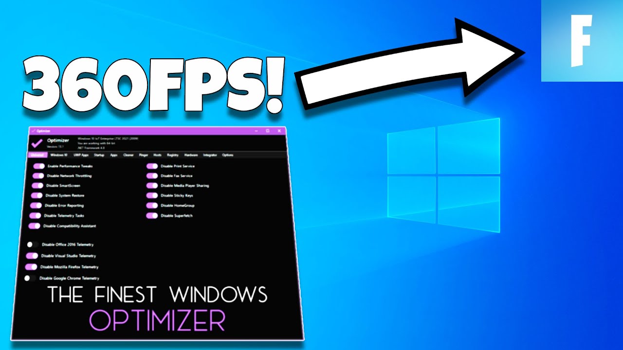 How You Can Get High FPS for FREE Using The Windows Optimizer Tool!