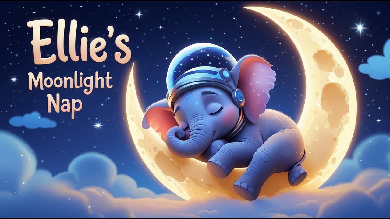 Ellie&rsquo;s Moonlight Nap | Gentle Lullaby for Kids | Snugglebuds Bedtime Song 🐘✨