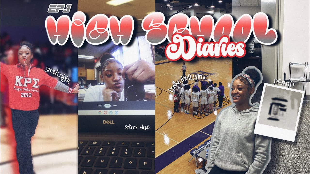 HIGH SCHOOL Diaries ep.1 ♡ | school vlog, greek night + basketball game, permit etc.| Its Destini
