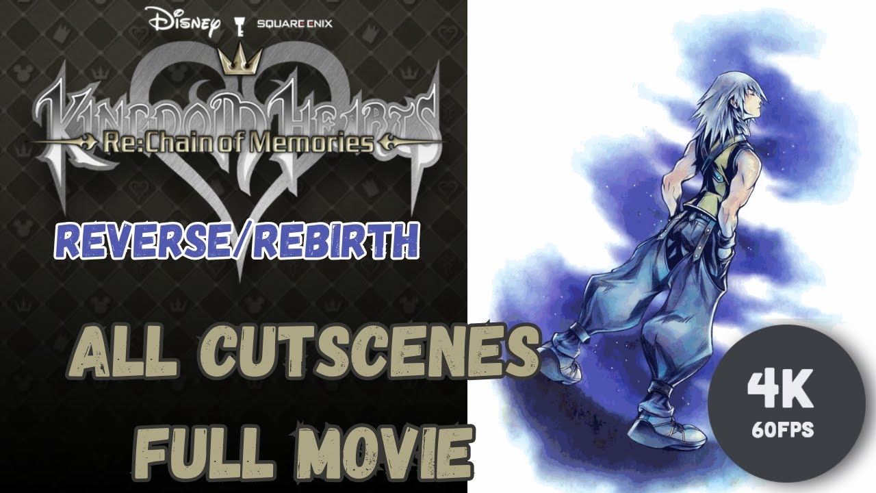 Kingdom Hearts Re:Chain of Memories Reverse/Rebirth All Cutscenes Full Movie