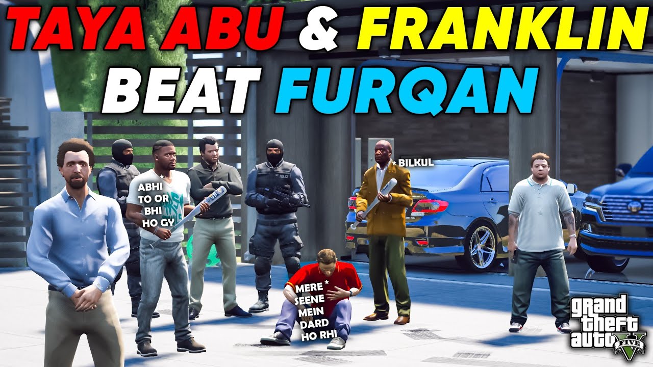 TAYA ABU & FRANKLIN BEAT FURQAN | 3 BHAIYO KI YAARI SAB PE BHARI🔥 | GTA 5 | Real Life Mods #420 |
