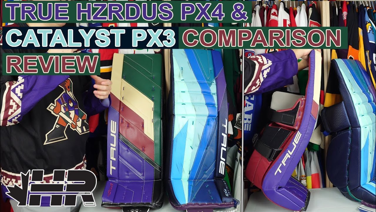 Распаковка и сравнение хоккейных щитков вратаря True Hzrdus PX4 и Catalyst PX3