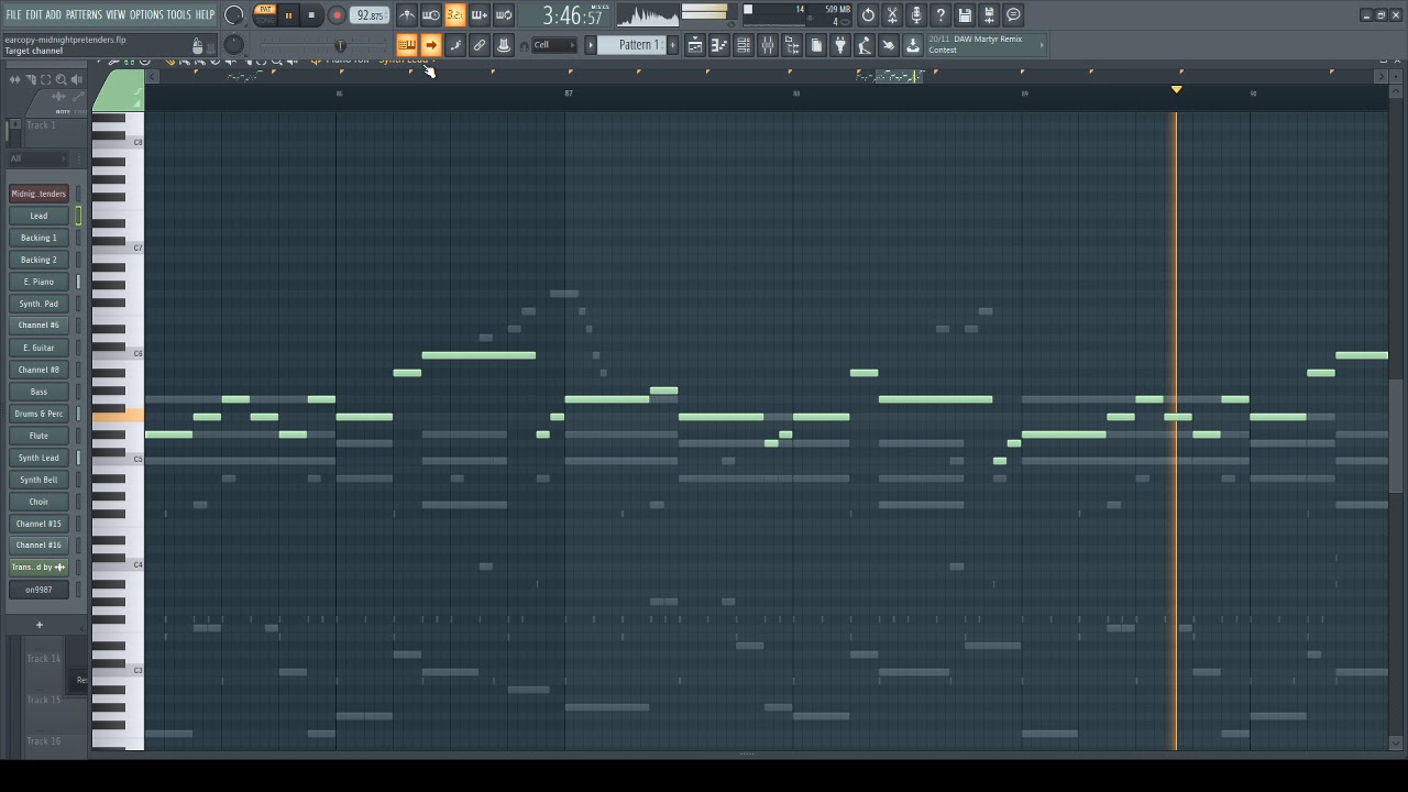 【MIDI】亜蘭知子 － MIDNIGHT PRETENDERS