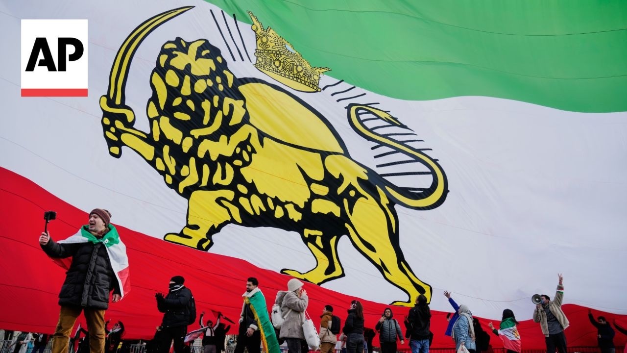 Supporters of Iran's crown prince rally in Germany against Iranian government