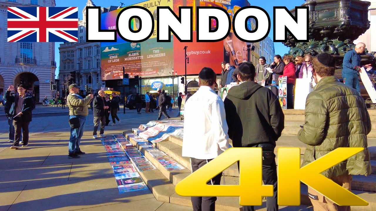 London Spring Walk | Green Park, Bond Street, Oxford Street, Piccadilly Circus, Regent Street | 4K