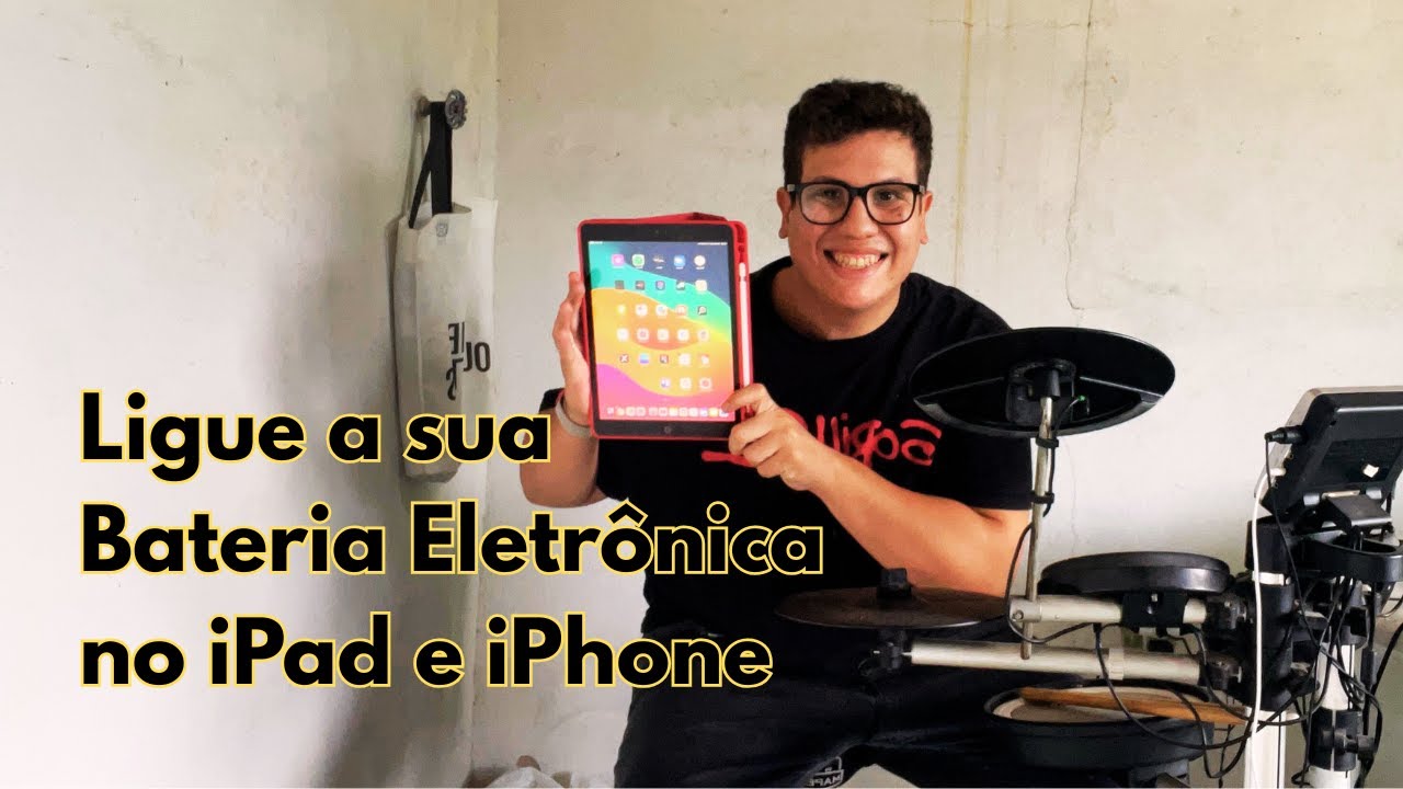 Como ligar a bateria eletrônica no iPhone e iPad