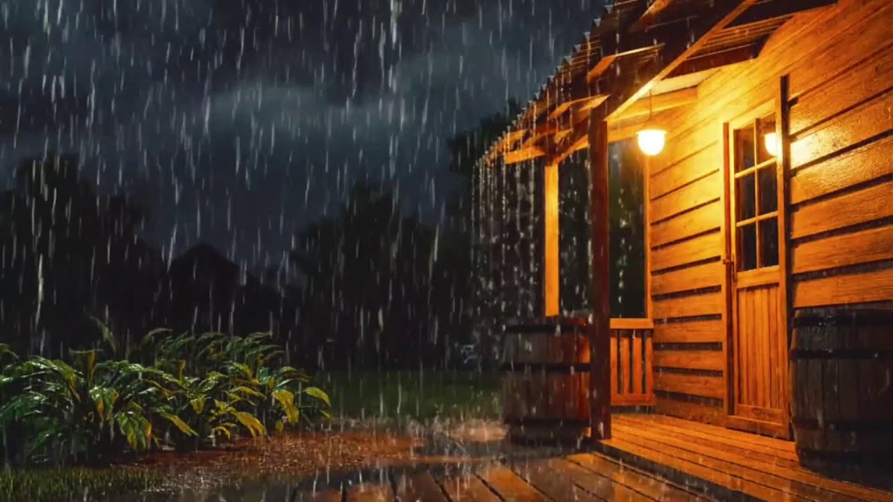 Dark Night Rain & Thunder Ambience | 24/7 Live Sleep Sounds | HEAVY RAIN | RAIN SOUND FOR SLEEP