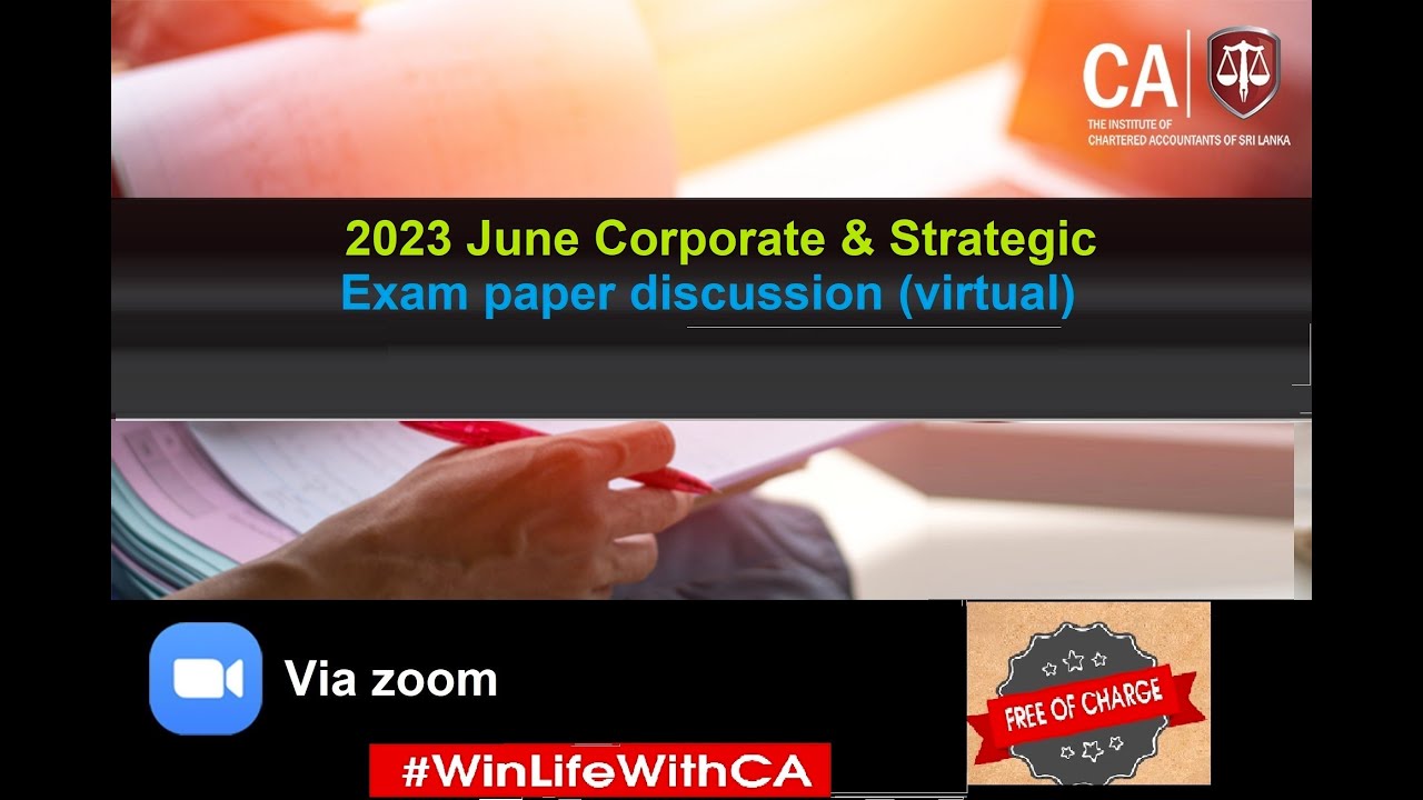 SL 3 Corporate Taxation   June 2023 paper discussion - Session 1