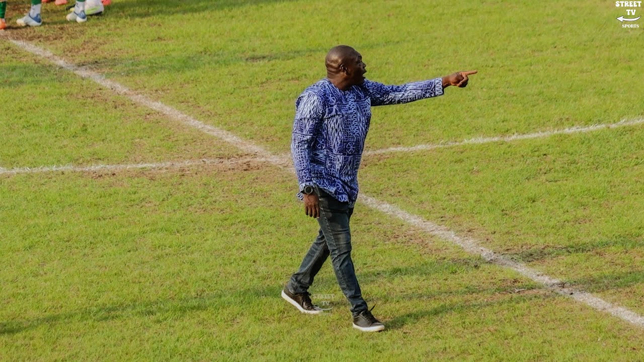 CAMEROON'S NEW COACH AHEAD OF AFCON DAVID PAGOU; coaching at the sidelines