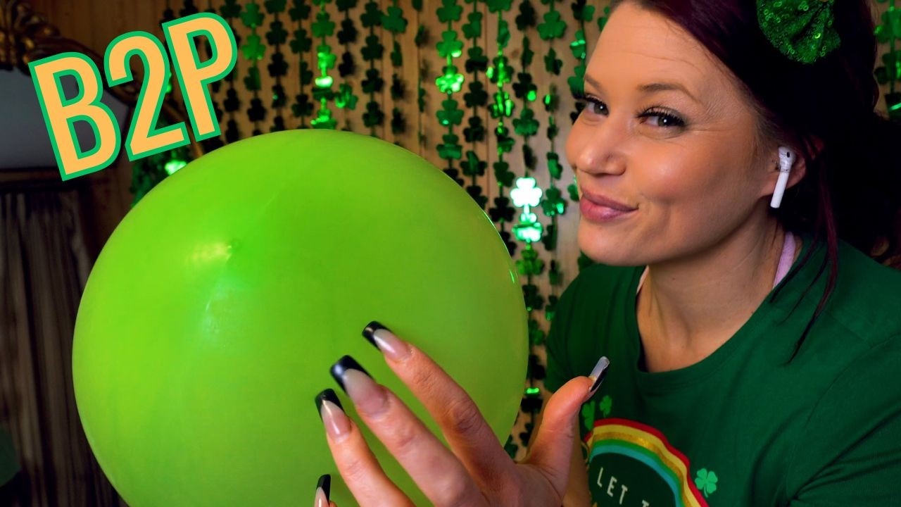 Amanda nadmuchuje OGROMNY balon | Pr&oacute;ba z okazji Dnia Świętego Patryka
