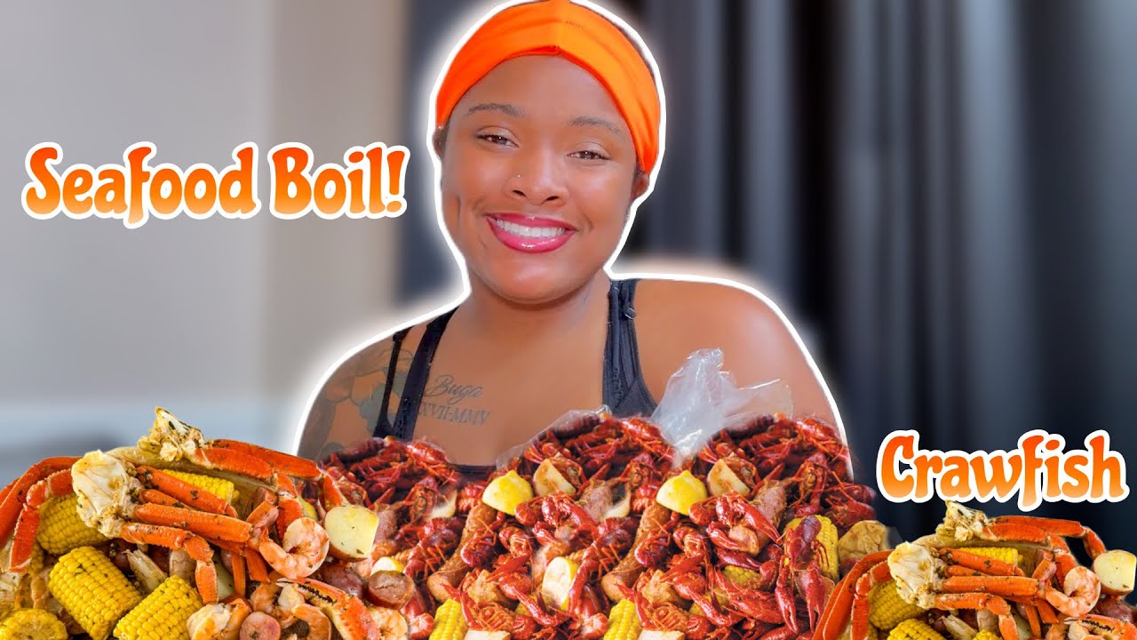SNOW CRAB SEAFOOD BOIL MUKBANG!