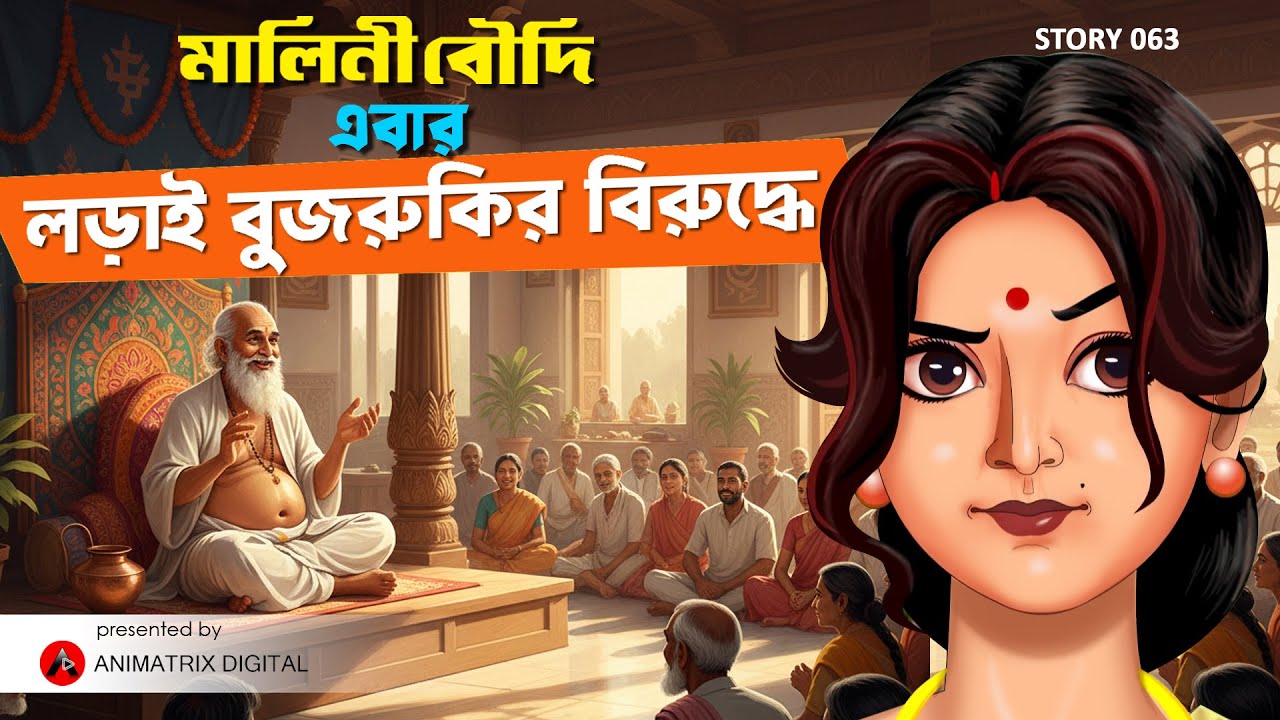 Malini Boudi EP63 | Adbhutanandaji’r আসল মুখ প্রকাশ! |Bengali Animated Story #banglacartoon #cartoon