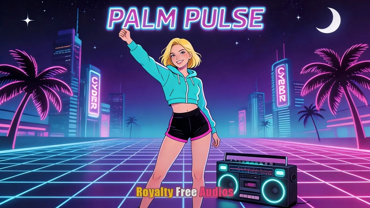 Palm Pulse - RETROWAVE MUSIC Royalty Free | No Copyright