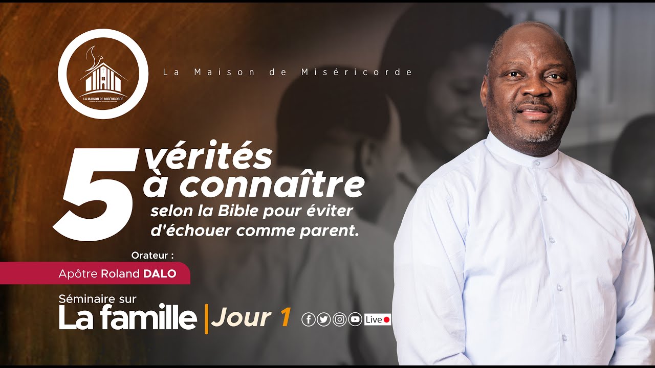 [LIVE] Séminaire sur la Famille Jour 1 | Apôtre Roland Dalo| HOME