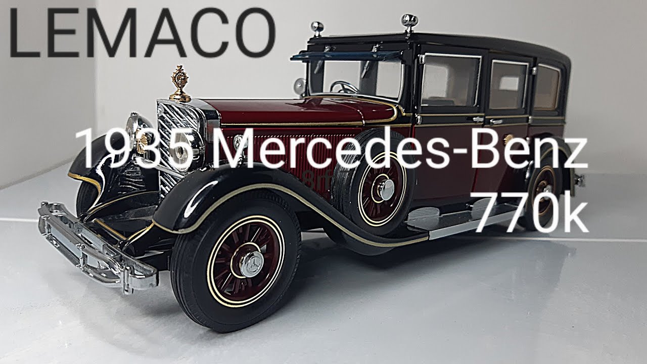 1935 Mercedes 770k Hirohito. модель автомобиля lemaco.  made in Japan