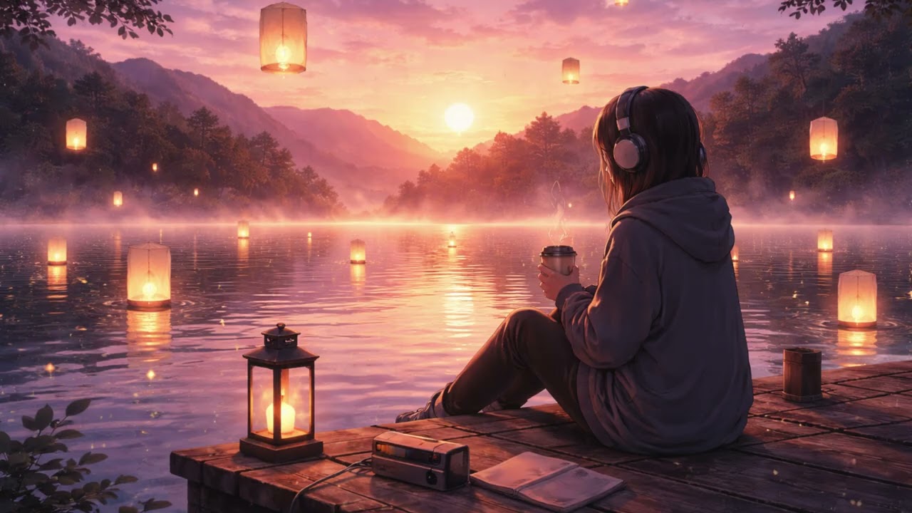 Lanterns at Dawn 🌅 | Peaceful Lofi Piano for Morning Focus, Study & Relax