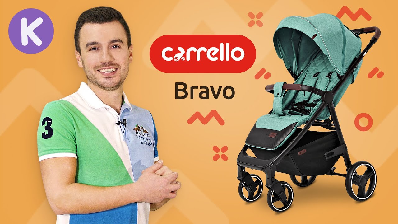 Carrello Bravo - прогулочная коляска новинка 2020. Видео обзор детской коляски Карелло Браво