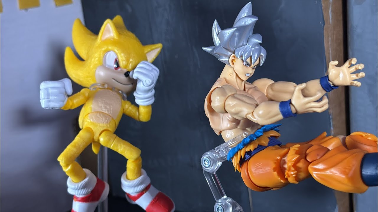 Sonic vs Goku | Sonic x Dragonball Stop Motion