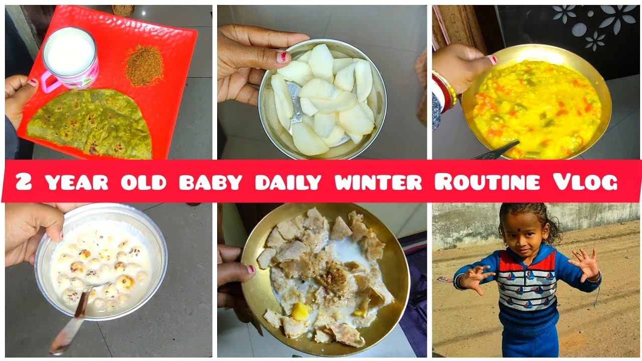 🐥 2 Years Old Baby Daily Winter Routine ❄️ // 2 साल के बच्चे का दिनचर्या 🌄 #toddler #toddlerrecipe