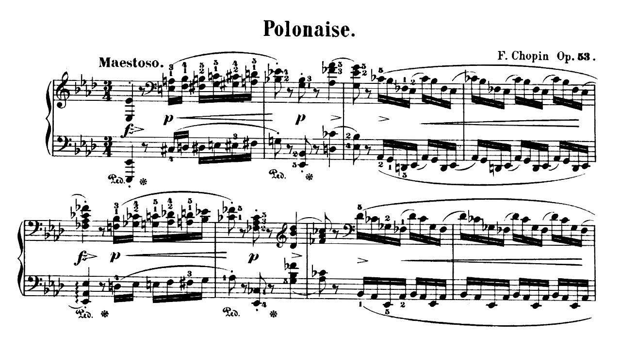 Chopin - polonaise op. 53 in A flat major