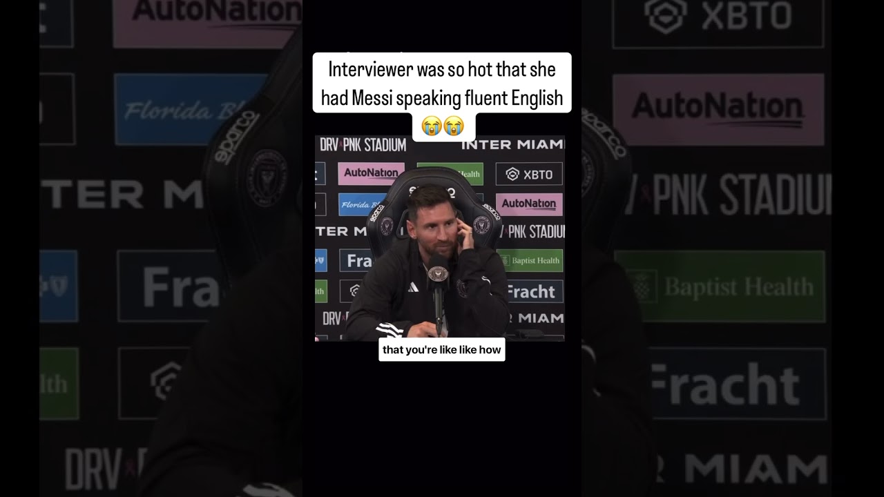 Her question got Messi speaking Fluent English 😭😂😂💔