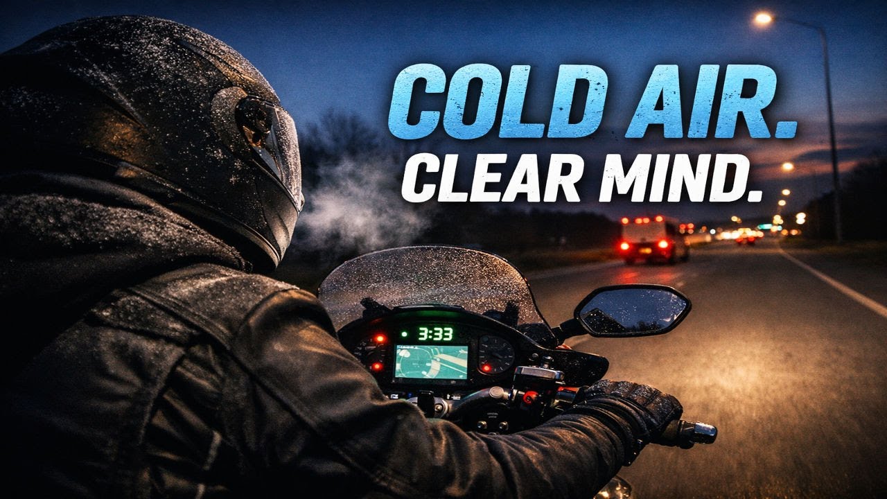 Cold Motorcycle Ride Into Work | 3:33 AM Monday Motivation