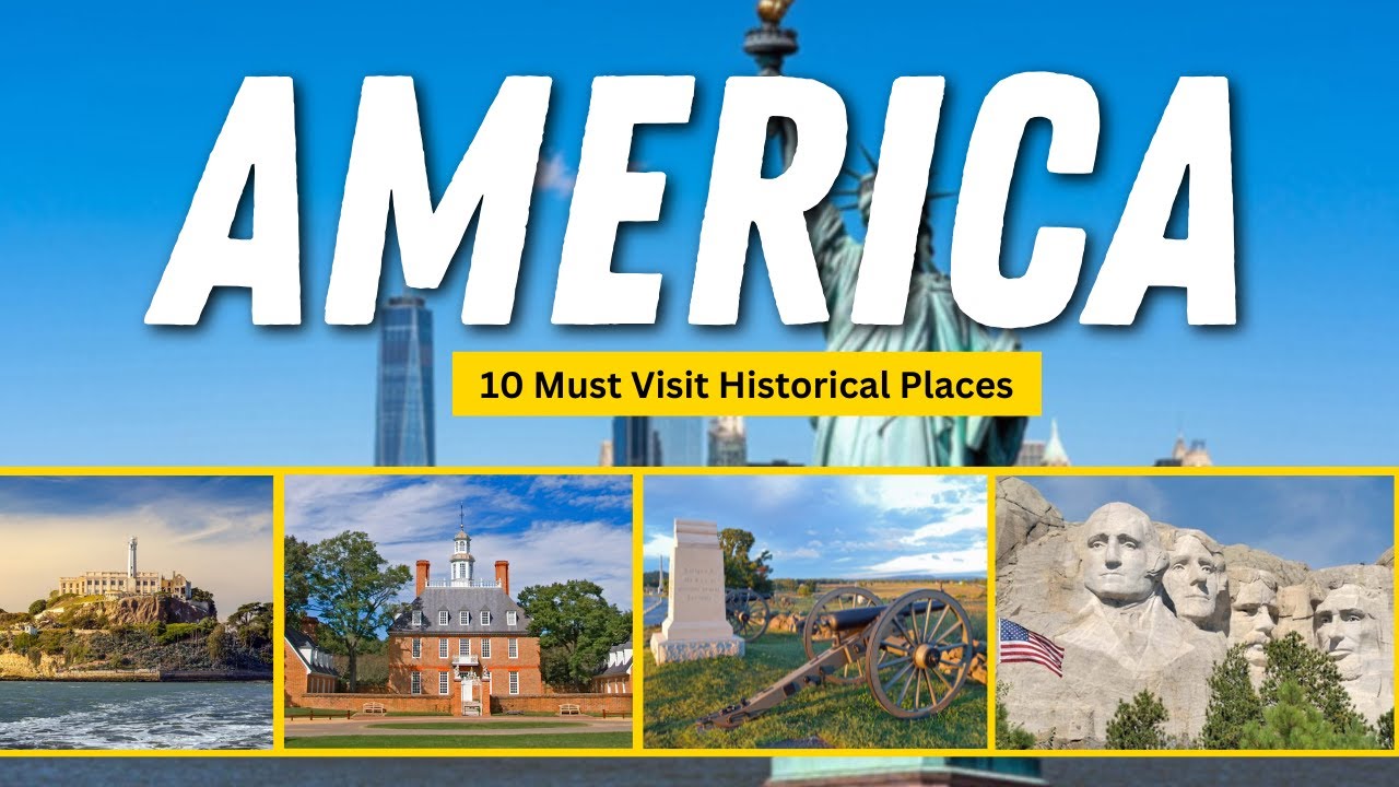 10 Must-Visit Historic Places in America 🇺🇸 | Best U.S. Landmarks That Changed History