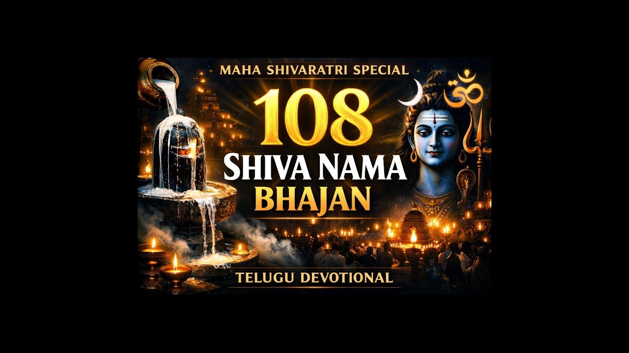 శివరాత్రి 108 నామ భజన 🔱 Powerful Shiva Chant | Maha Shivaratri Special Telugu Devotional Song