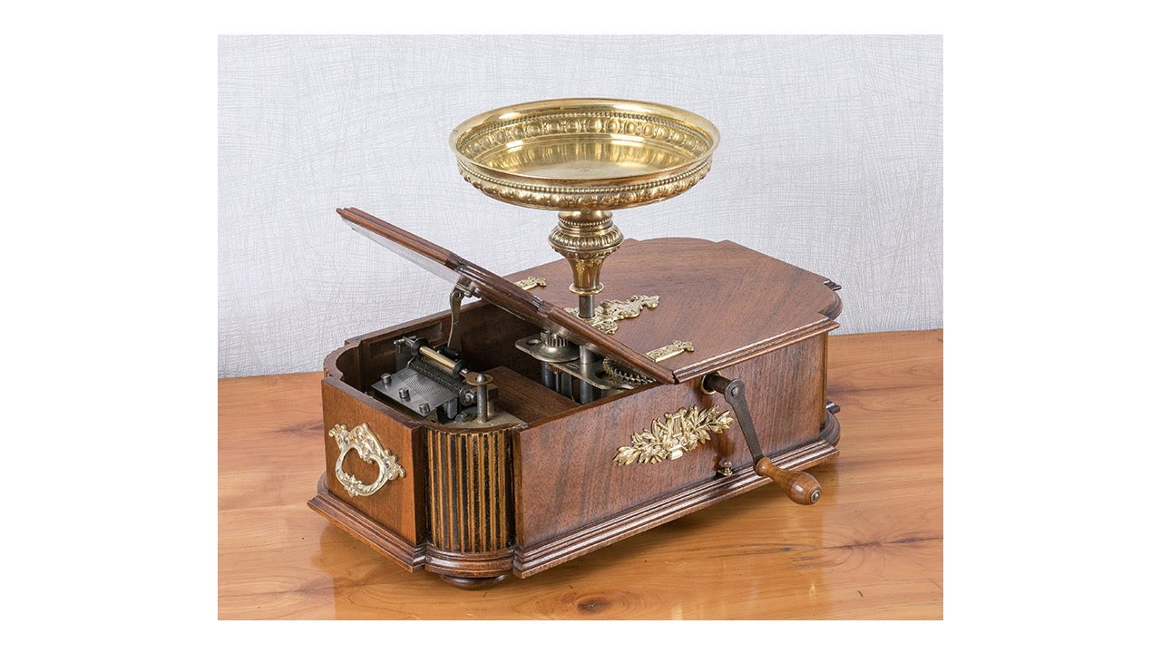 Kalliope Gloriosa Christbaumständer Spieluhr um 1900 - Weihnachtslieder