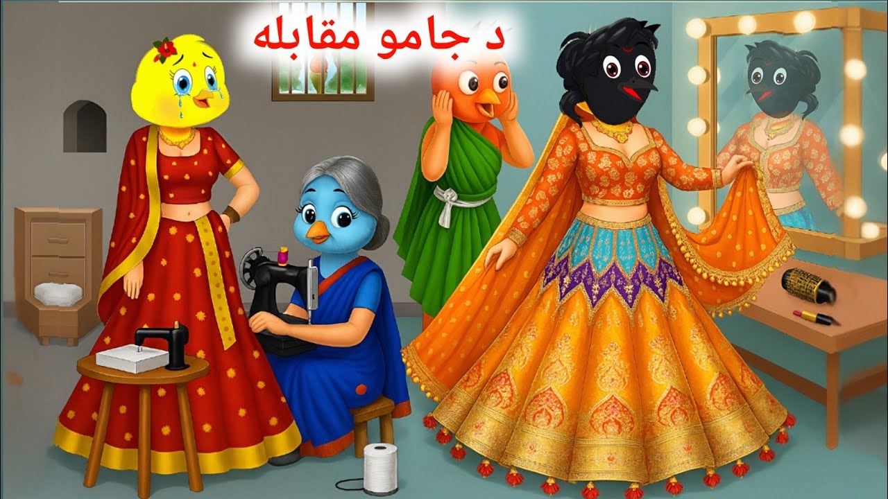 Poor bird and new clothes | Pashto Cartoon | Pashto Stories | Meena Chirya