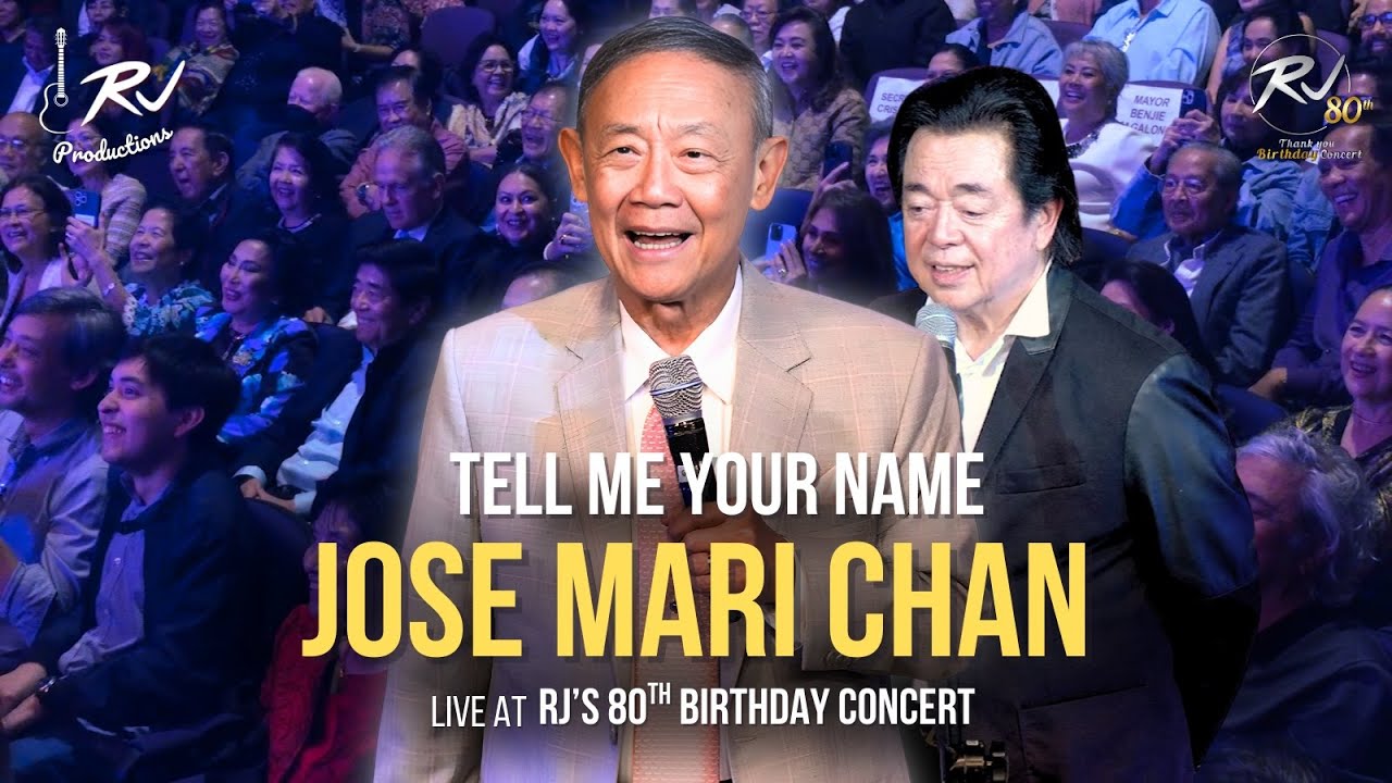 Tell me your name - Jose Mari Chan at RJ's 80th Birthday Concert