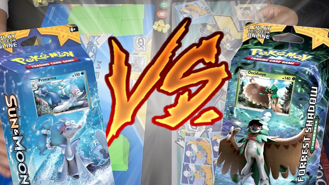 Pokémon Sun & Moon Theme Deck Battle!! | Bright Tide VS Forrest Shadow