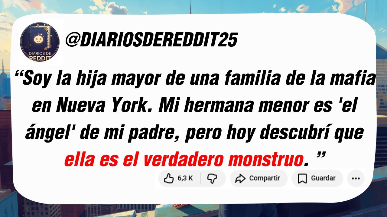 Soy la hija mayor de una familia de la mafia en Nueva York. Mi hermana menor es 'el ángel'...
