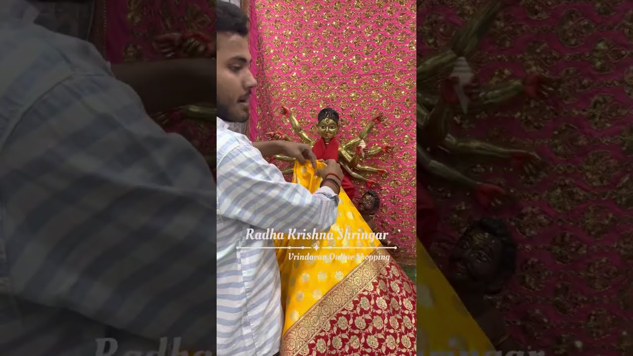 माता रानी को साड़ी कैसे पहनाते हैं || Mata Rani Ka Shringar @RadhaKrishnaShringar #jaimatadi #rks