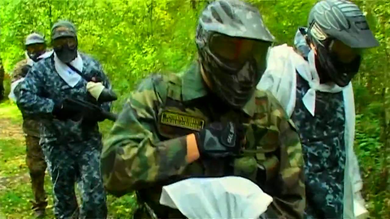 paintball 2010 HD Пейнтбол тактика. Террористы - Федералы