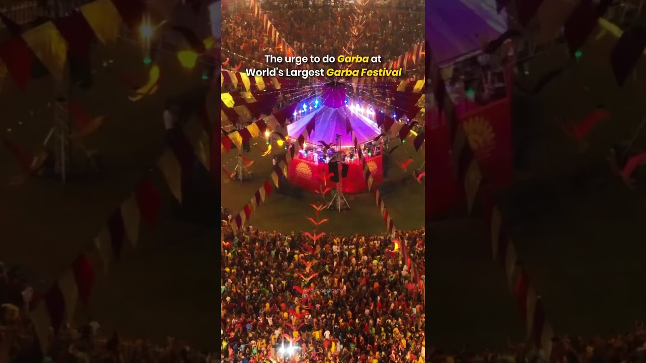 Even the biggest concerts feel small next to Garba nights like this ✨ #navratri #garba #vadodara
