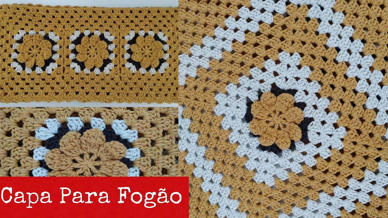 Capa Para Fogão Em Crochê | Crochetaria Oficial